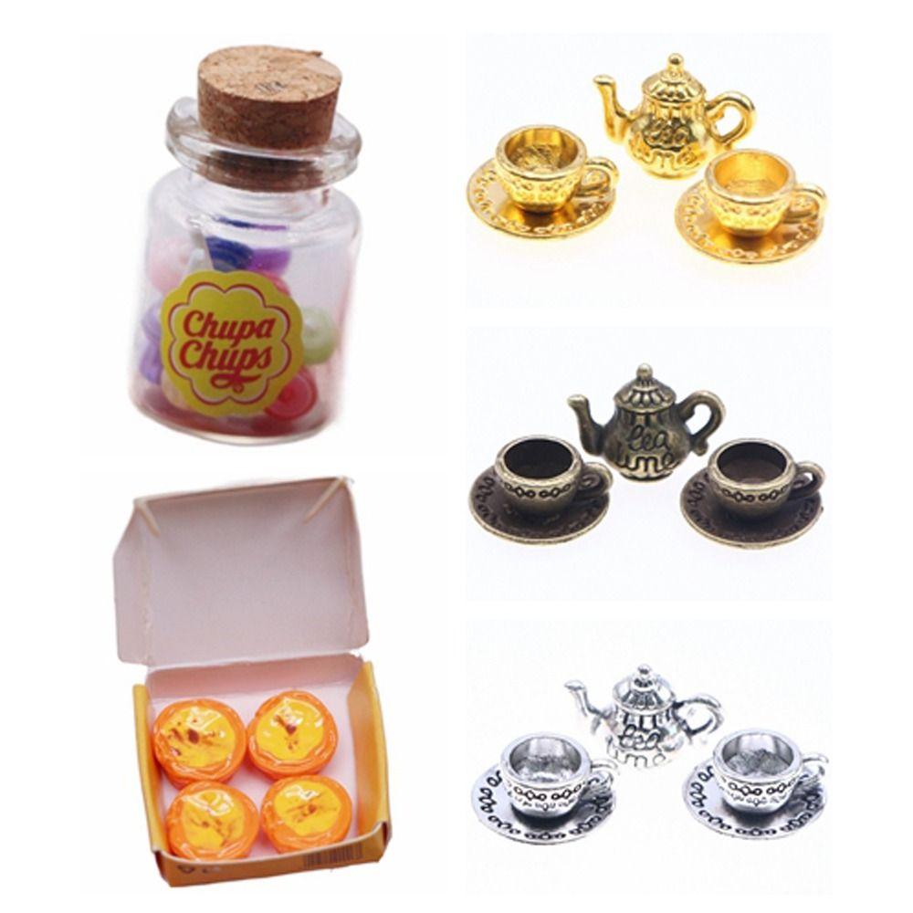 1/12 Dollhouse Miniature Food Lollipops Dollhouse Mini Tea Set  Dollhouse Accessories