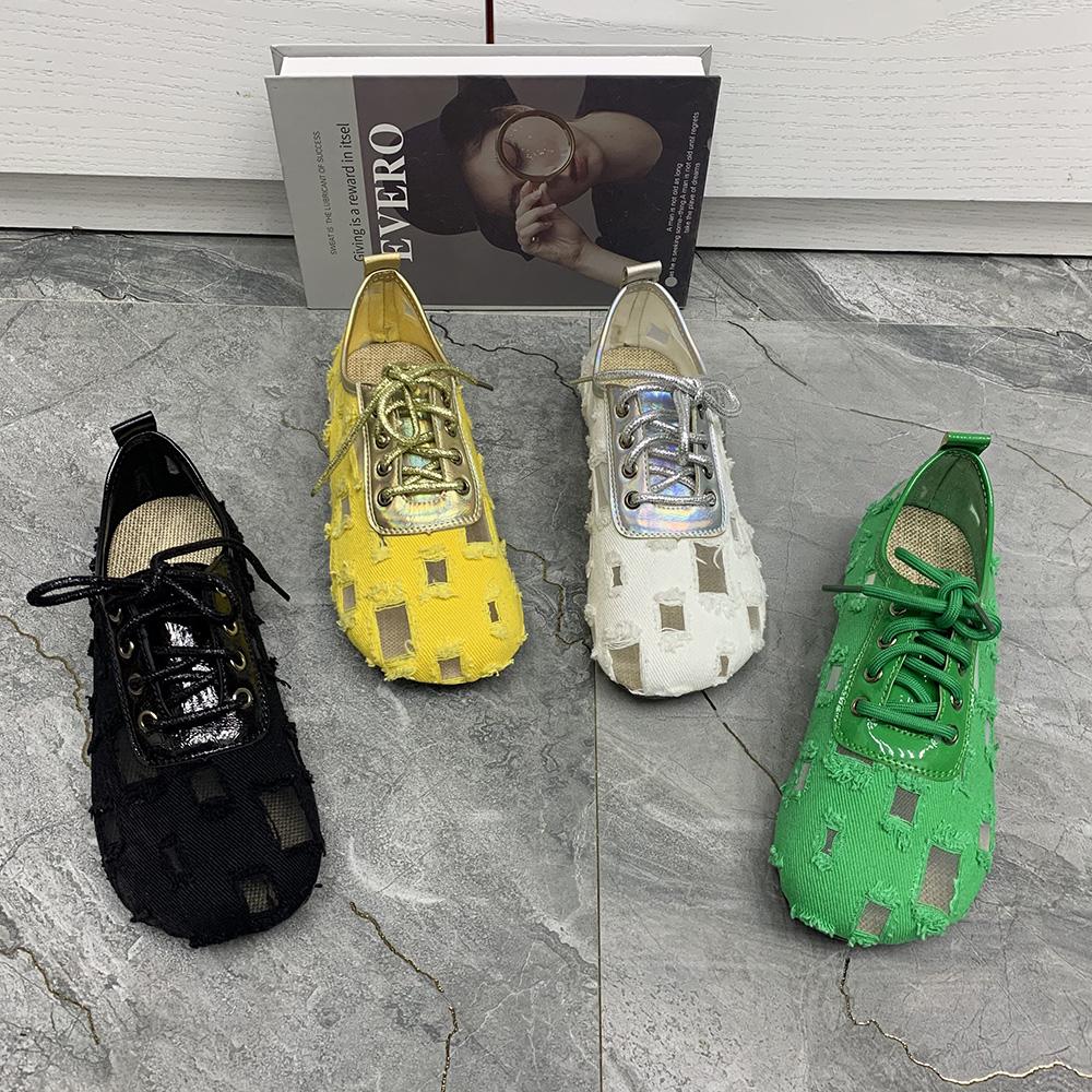 Pantofi de vara pentru femei Pantofi casual respirabili Pantofi mari mari Pantofi cu siret Pantofi de designer