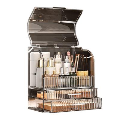 Make-up Organizer Box Großes Fassungsvermögen Klarer Kosmetikaufbewahrungsbehälter mit Deckel