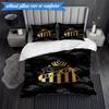 3PCS Fc Crest Design Printed Soft Bedding Set,Including 1pc Duvet Cover And 2pcs Pillowcases Perfect for Bedroom, Dormitory, Fan gift