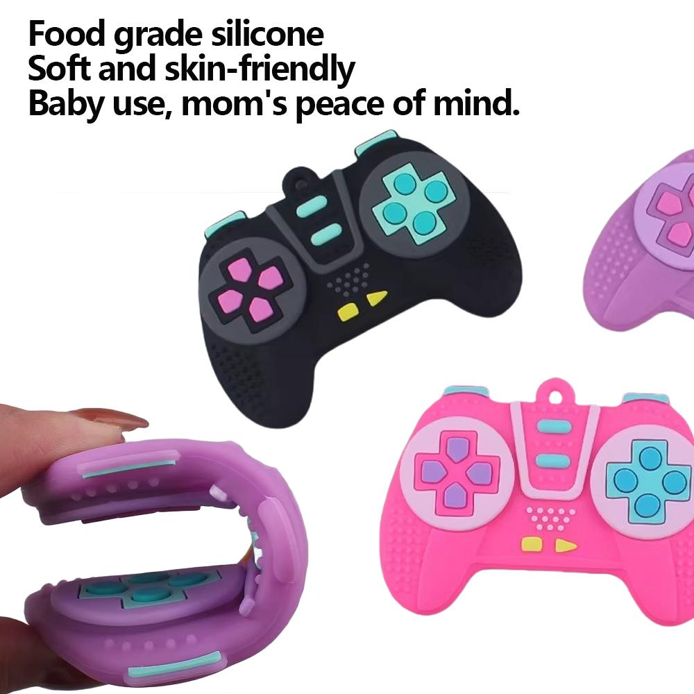 New Baby Chew Teething Game Controller Shape Silicone Teething Toy for Babies 6-12 Months Gifts Sensory Educational