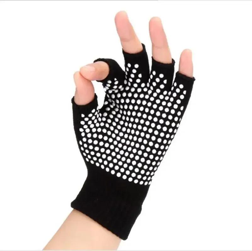 Fashion Solid Color Gifts Autumn and Winter Gloves Work Performance Props Gloves Outdoor Sports Half Finger Gloves Accessories