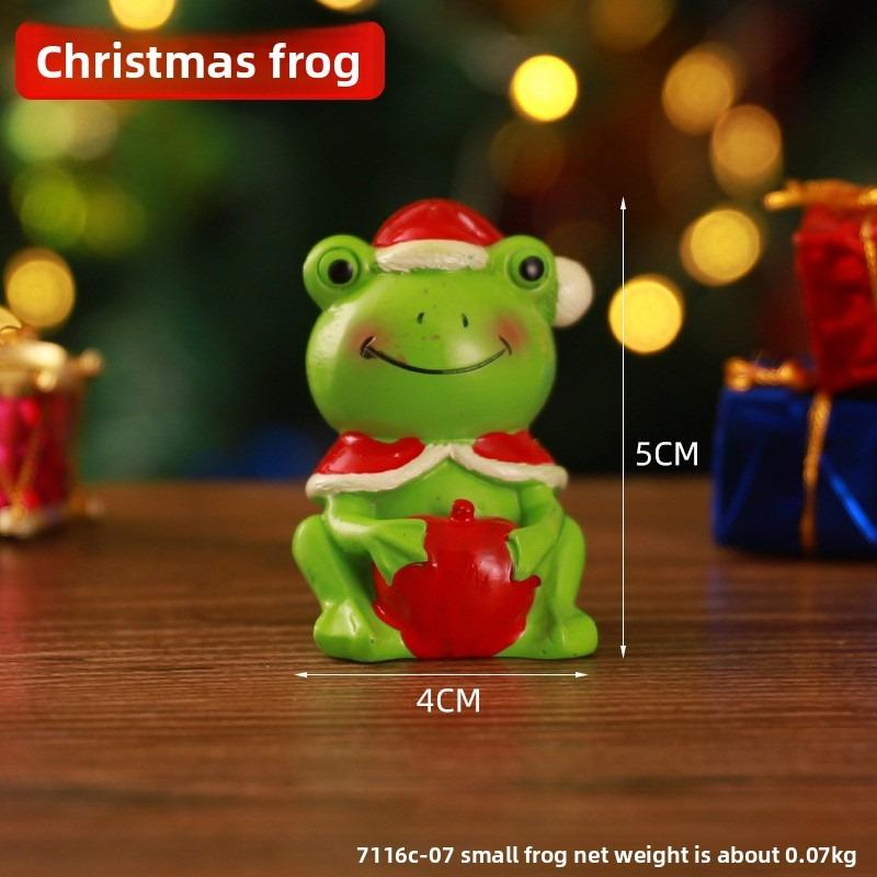 Creative Christmas Family Resin Decorative Piece - Cartoon Dolls for Children's Room Desktop Christmas Santa Christmas Decoration Item