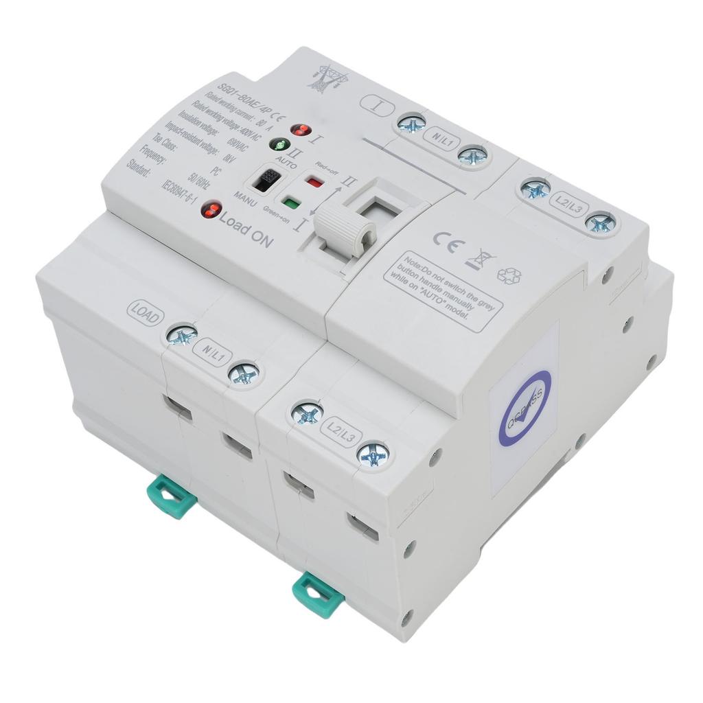 Dual Power , 4P 80A Emergency Automatic Transfer for Home Millisecond ing with Electronic