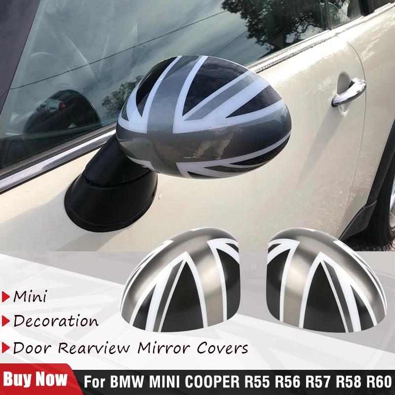 Manual Union Jack Fold Wing Mirror Caps Cover For BMW MINI COOPER R55 R56 R57 R58 R60 2PCS
