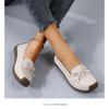 Casual Women's Flat Shoes with Soft Soles and Soft Tops, Large-sized Bean Shoes