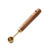 Pabei Walnut Handle Stainless Steel Measuring Spoons (4-Piece Set)