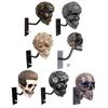 Wall Mount Helmets Rack Motorcycle Helmets Holder Motorbike Helmets Display Rack Skull Helmets Stand Skull Head Hanger