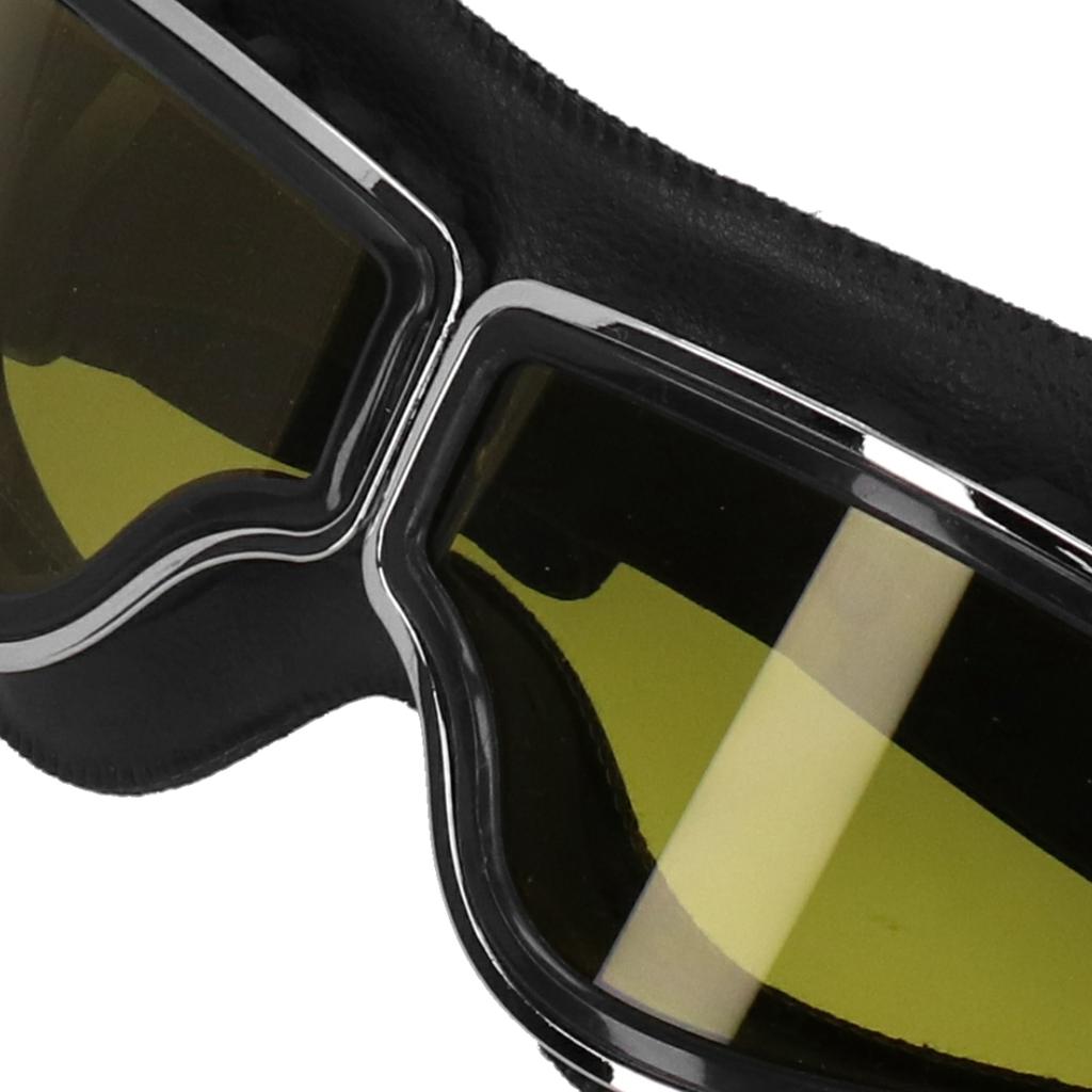 Retro Motorcycle Glasses Outdoor Ski Windproof Glasses Motorbike Riding Eyeglasses