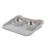 Raised Cat Feeding Double Bowls Nonslip Elevated Cat Water Bowl Food Container for Cat Dogs Small Pet Food Feeder Tray