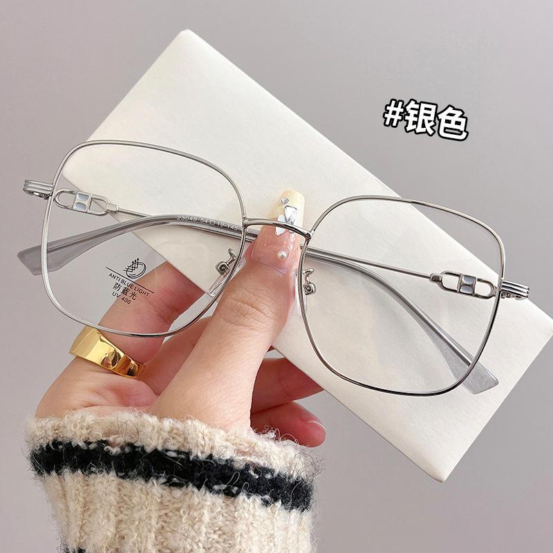 New Fashion Eyeglass Frames For Women Square Shape Anti Blue Light Men'S Eyeglass  Glasses Frame