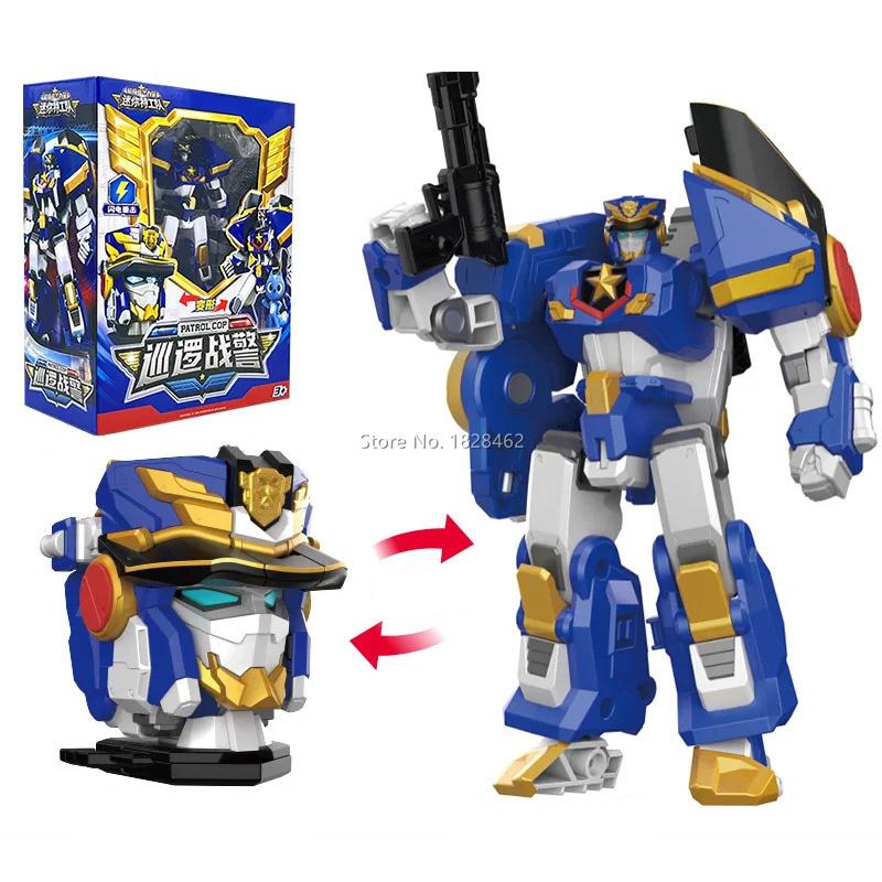 

Мини Форс Самый Сильный Полицейский Трансформирующийся Робот Игрушка Фигурки МиниФорс Икс Трансформирующийся Робот Патрульный Полицейский игрушка для Подарка Ребенку With Color Box