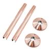 2 Pk Pipes Radiator Pipe Covers Sleeve 15mm Collars Cut Fit Bathroom Chrome