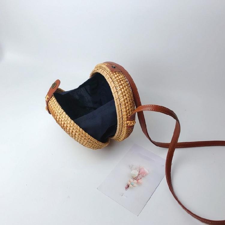 Handwoven Shoulder Bag Crossbody Bags Rattan Bag for Women Girl Vintage Handbag