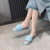 Fashion 2025 Fairy Knitted Sandals Women Flats Heels Slides Shoes Ladies Summer Open Toe Beach Slippers Home&Outdoor Pantuflas Sandalias