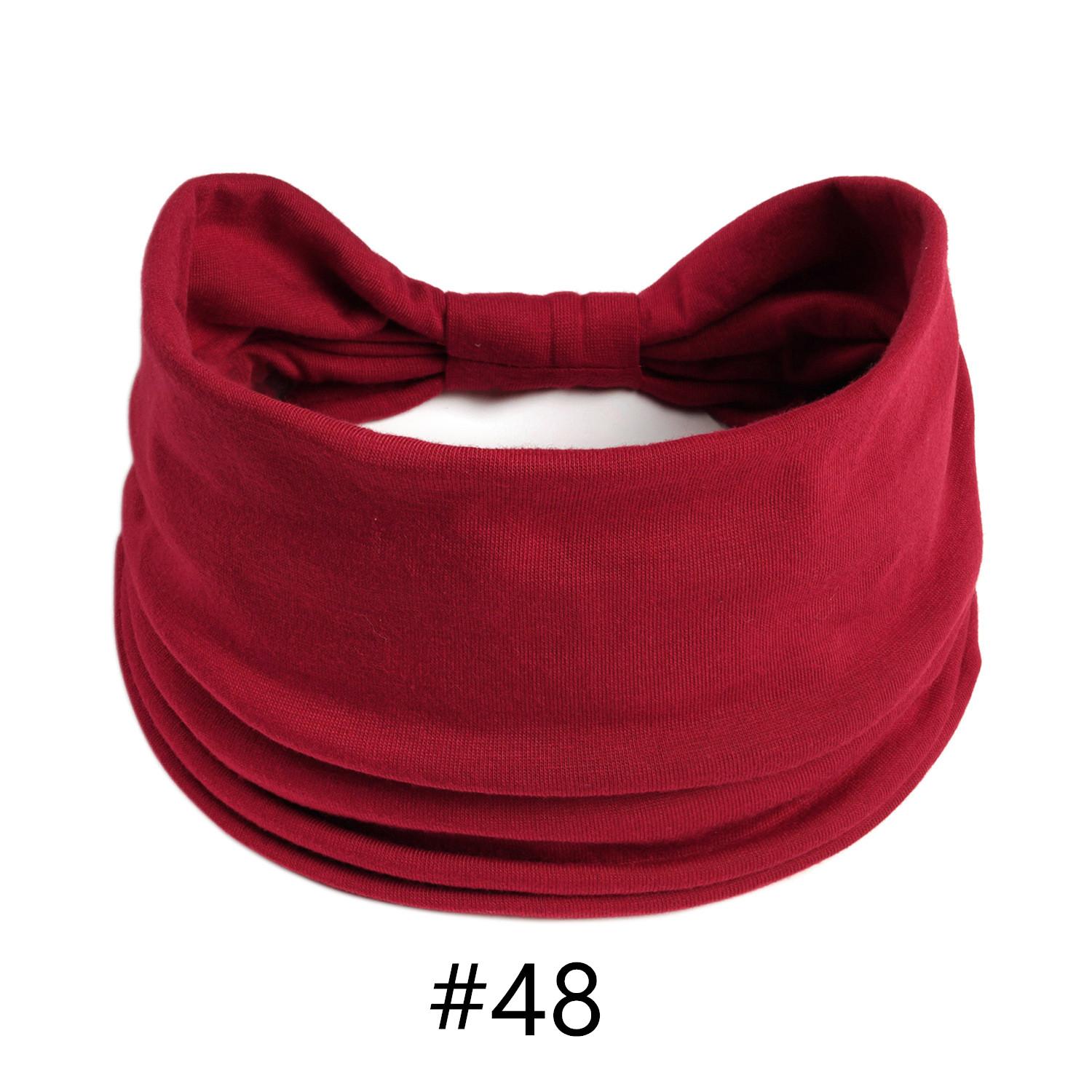 Hoofdbanden voor Dames Katoen Brede Hoofdband Yoga Workout Haarbanden Elastisch Sport Hoofdbanden Turban Bandana Bandage Haaraccessoires
