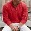 2025 Autumn/Winter New Arrival Men's Solid Color High Neck Long Sleeve Knitted Sweater