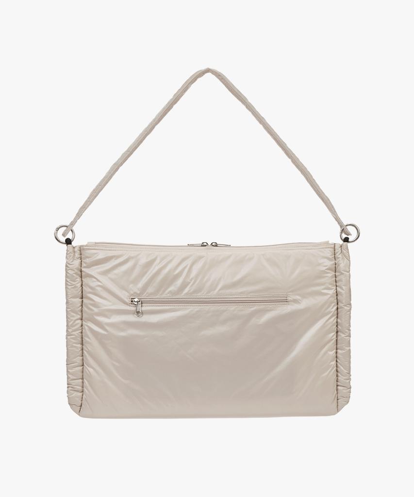 Trimarch Padded Shoulder Bag / Beige