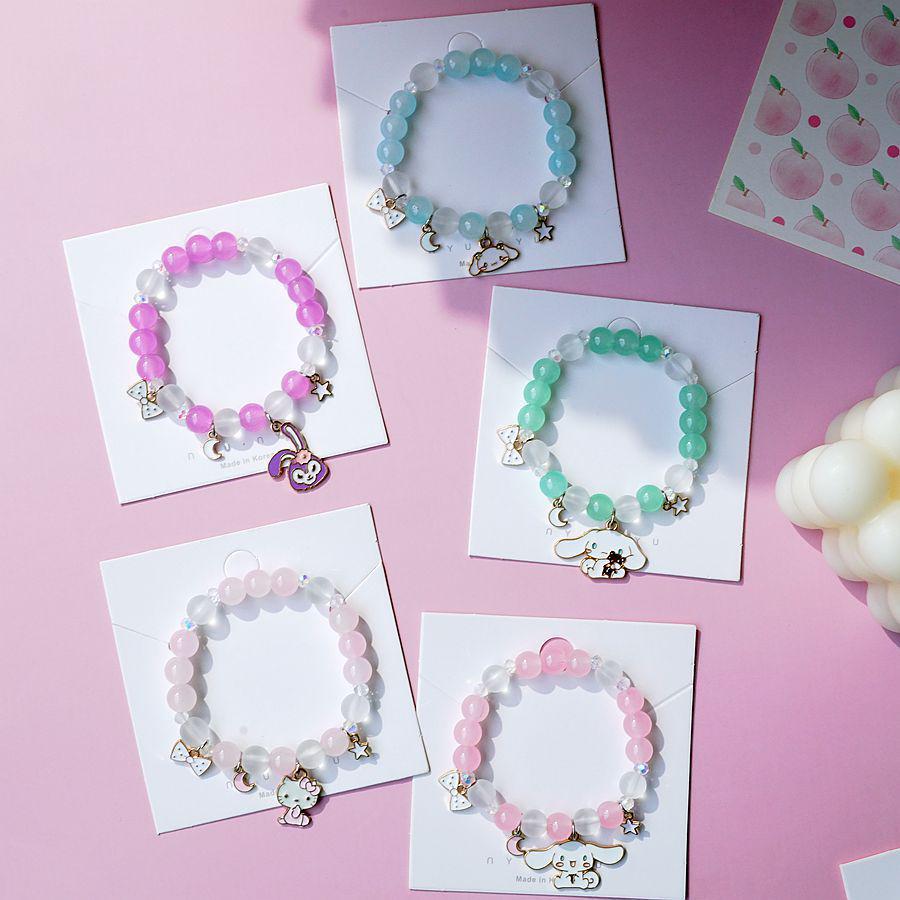 2023 Korean Style Temperament Cute Cinnamoroll Crystal Beaded Bracelet for Women