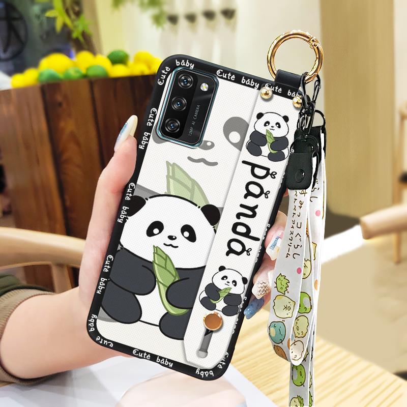 Cute Ring Phone Case For Blackview A100 Anti-knock Wristband Protective Kickstand Cartoon Silicone Fashion Design