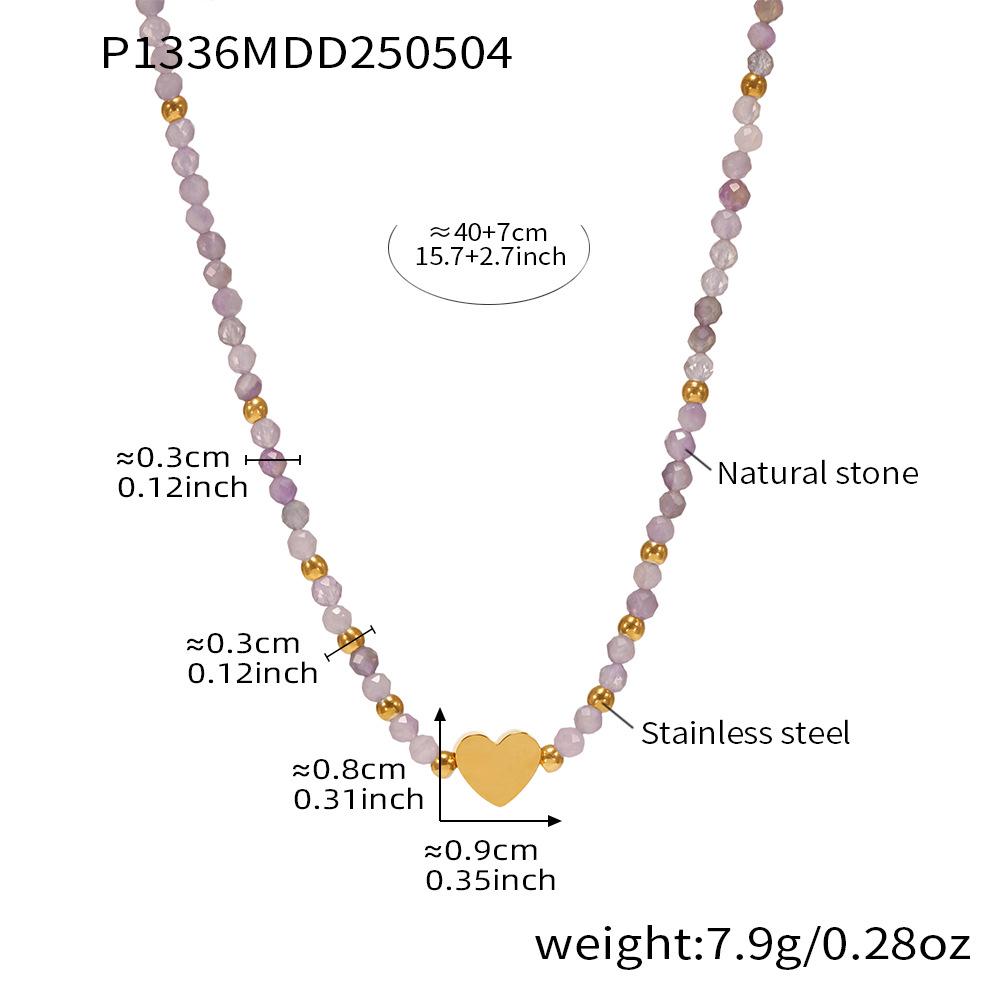 Qiong Yao Fashion Natural Stone & Shell Beaded Clavicle Necklace for Women
