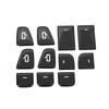 11 Pcs Window Lift Switch Stickers Door Armrest Glass Lift Button Trim Cover Replacement for Tesla Modle Y Model 3 2017