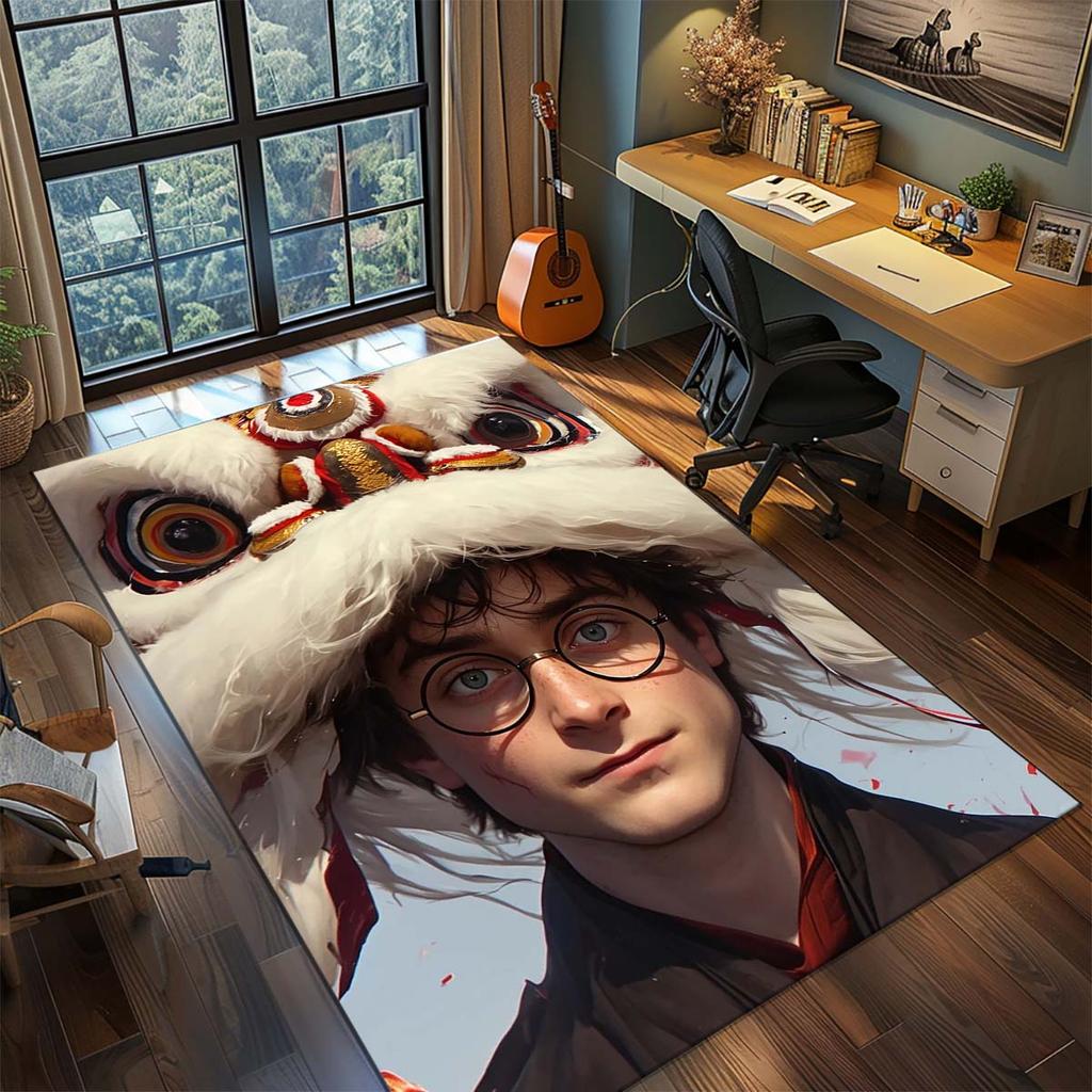 Harry Potter Magic Owl Anime Rug Carpet Large Area Rug Non Slip Washable Floor Mat Gamer Room Bedroom Home Decor -QJY
