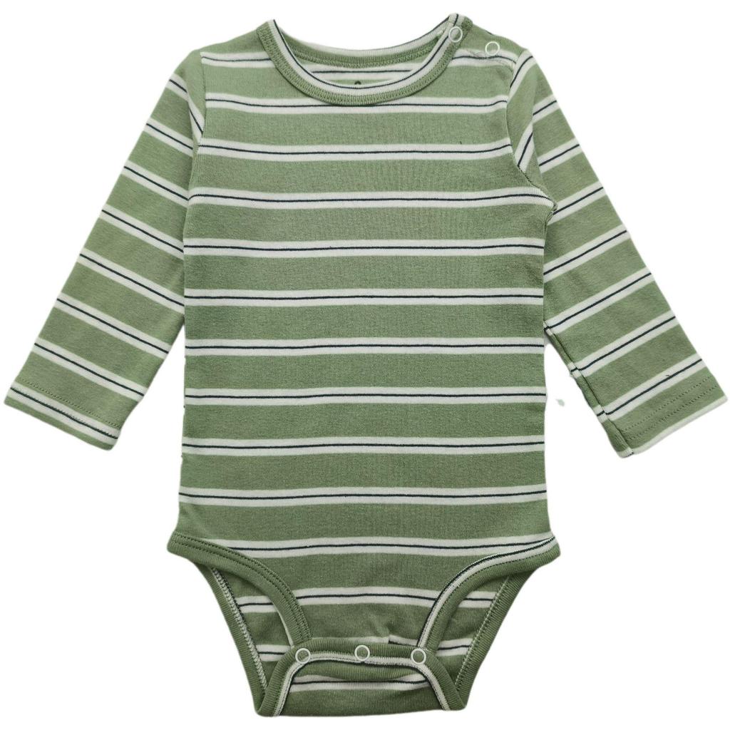 Bawełniany Romper dla Niemowląt z Kwiatowym Wzorem i Kreskówkami, z Nakładanymi Ramionami i Zapięciem w Kroku - Jednoczęściowy Kombinezon z Długim Rękawem dla Chłopców i Dziewczynek.