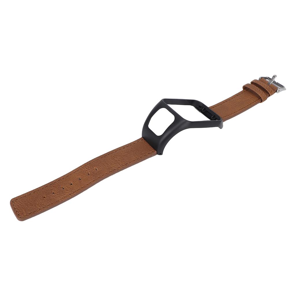 Smartwatch Band Strap Retro Leather Wrist Watchband for TOMTOM Runner3 AdventurerBrown