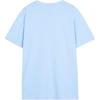 Skechers Colorful Casual Series Solid Color Breathable Sports Short Sleeve T-Shirt Unisex Tops Sky-Blue L122U166-0147