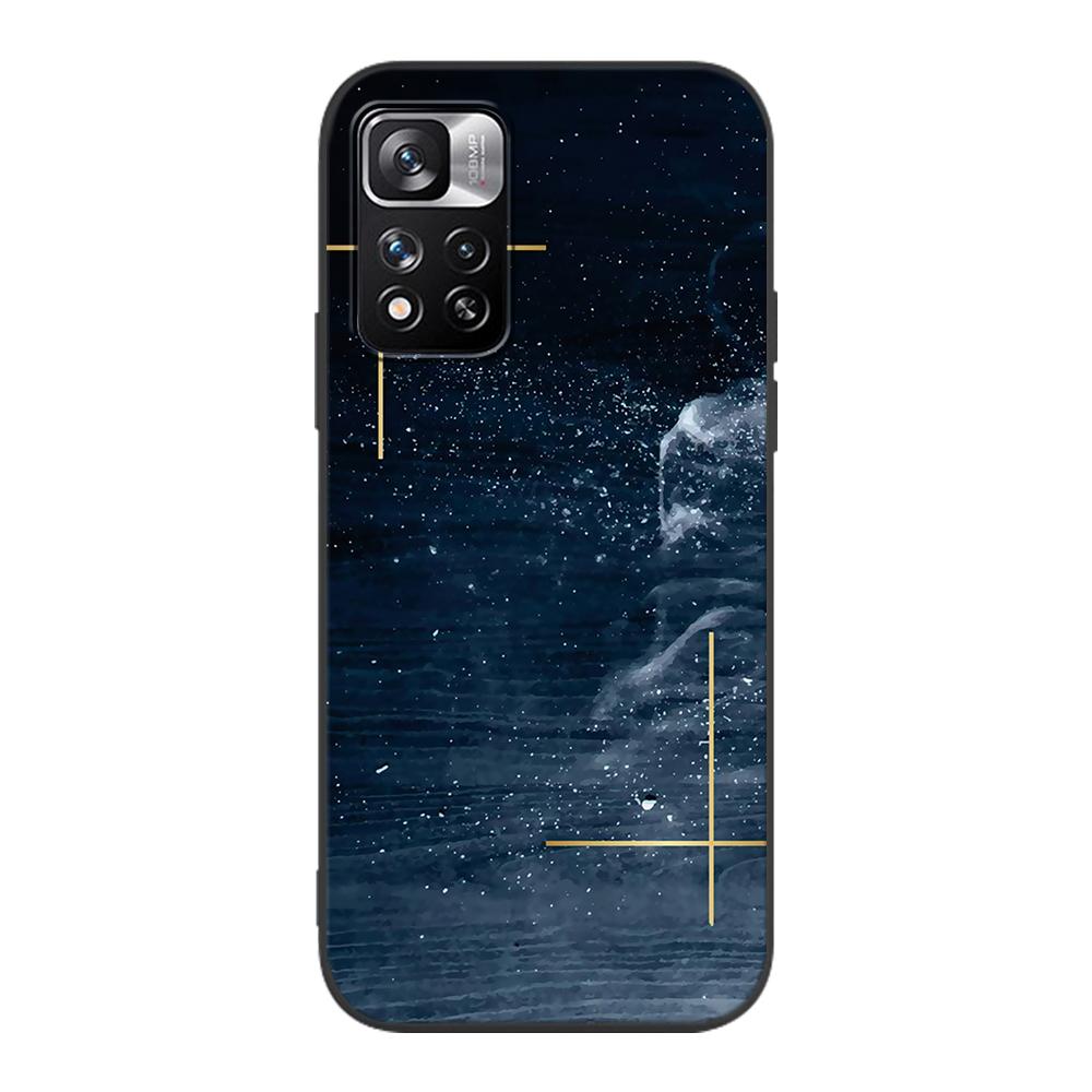Schicke Marmor-Goldfolienhülle für Xiaomi Redmi Note 9S 9 8 10 11 Pro 9C 9A 7 8T 7A 8A 6A 6 10S Schwarze weiche Silikon-Telefonabdeckung Coque