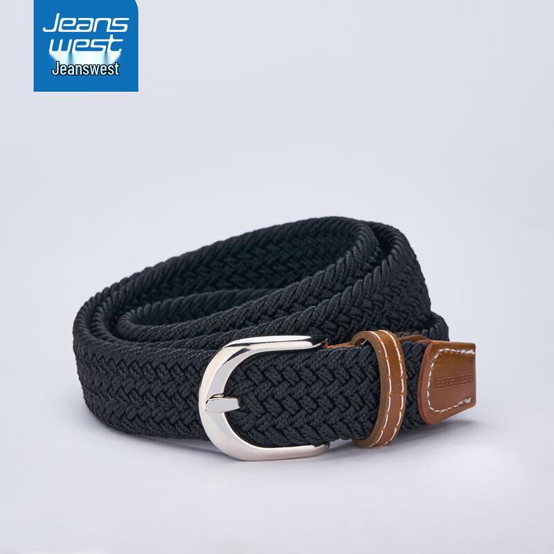 Унисекс плетеный эластичный повседневный ремень Jeanswest 100cm