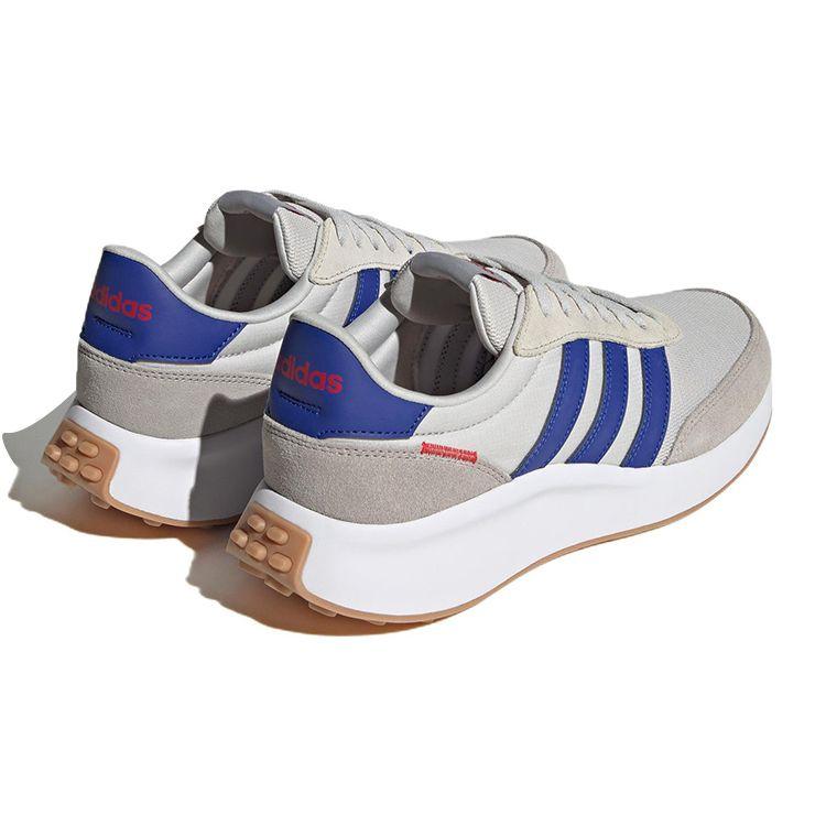Adidas Neo Run 70S Fabric Suede Sports Comfortable Retro Non-Slip Wear-Resistant Lightweight Low-Top Casual Shoes Men Sneaker Blue Gray HP6117