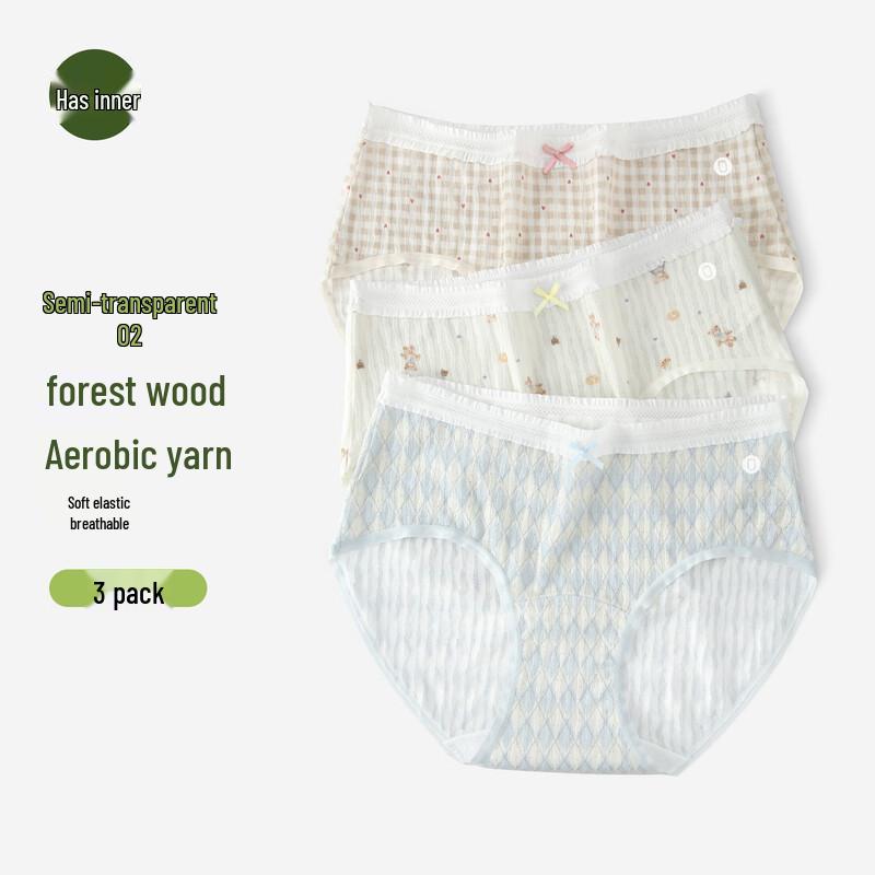 Modal Cotton Crotch Seamless Briefs for Women F