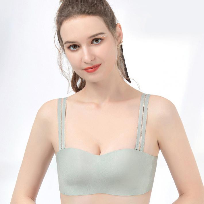 Strapless Bras Women's Anti-slip Strapless Bra Thin Breathable Bra Without Underwire Seamless Bra Smooth Bra Push Up Bra