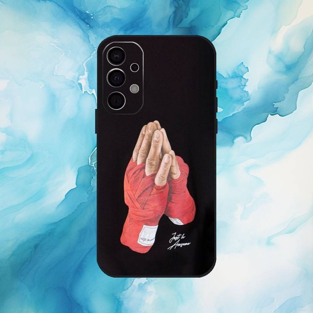 Boxing Gloves Phone Case For Samsung Galaxy A73,A72,A71,A70,A53,A52,A51,Soft Silicone Black Cover