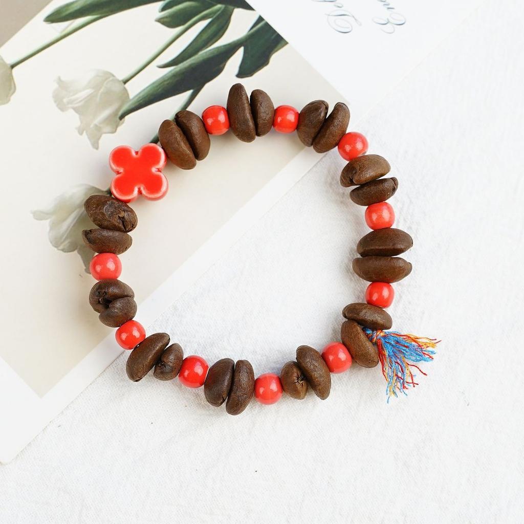 Ceramic beaded bracelet small fresh ancient style national style simple bracelet summer