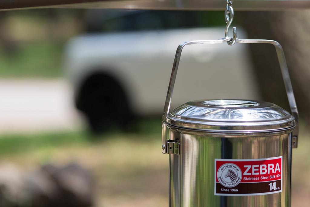 Zebra Stainless Steel Loop Handle Billy Can Pot, 12cm, 1516120