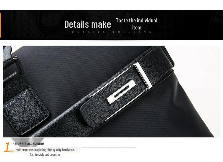 Waterproof Oxford Cloth Wear-resistant Cross-border Business Briefcase, Large Capacity, New 2026 Model