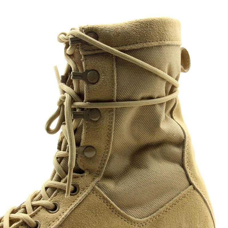 Modne brązowe buty wojskowe pustynne ze gumową podeszwą, zielone buty wojskowe US Army, taktyczne beżowe buty męskie na wyprzedaży buty wojskowe męskie