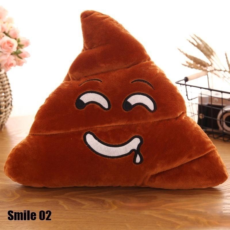 Creative Cute Emoji Poop Shits Plush Toy Pillow Cushion Home Living Decor for Bed Sofa Car