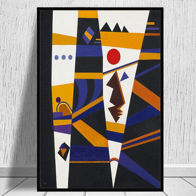 Abstract Poster Geometric Art Wassily Kandinsky Oil Painting and Wall Art Painting
