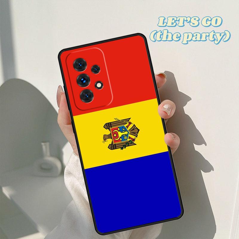 Moldova Flag Moldavians phone case For Samsung Galaxy A42 A31 A40 A51 A71 A32 A80 A91 A52 A72 A20e A21S A50 A70 A11 A12 Cover
