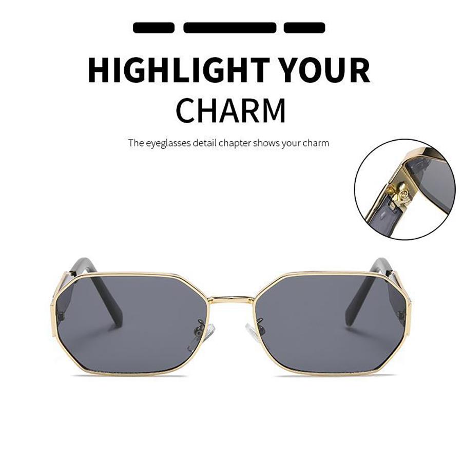 Fashion Sunglasses Small Frame Metal Sunglasses Non-polarized Fashion Accessory 