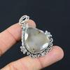 Friendship Day Sale Dendrite Opal Stone 925 Silver Handcrafted Trendy Pendant