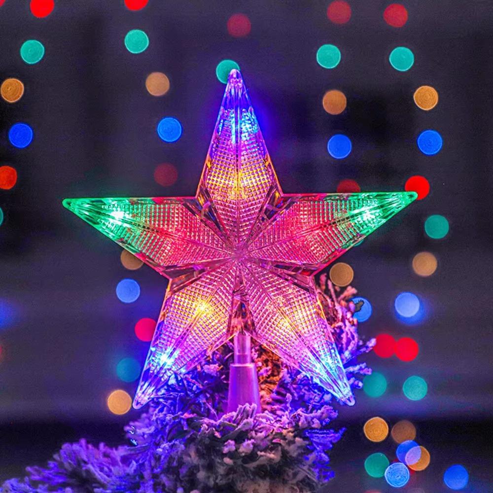 Glowing Christmas Tree Topper Night Light LED Xmas Atmosphere  Light  Bar
