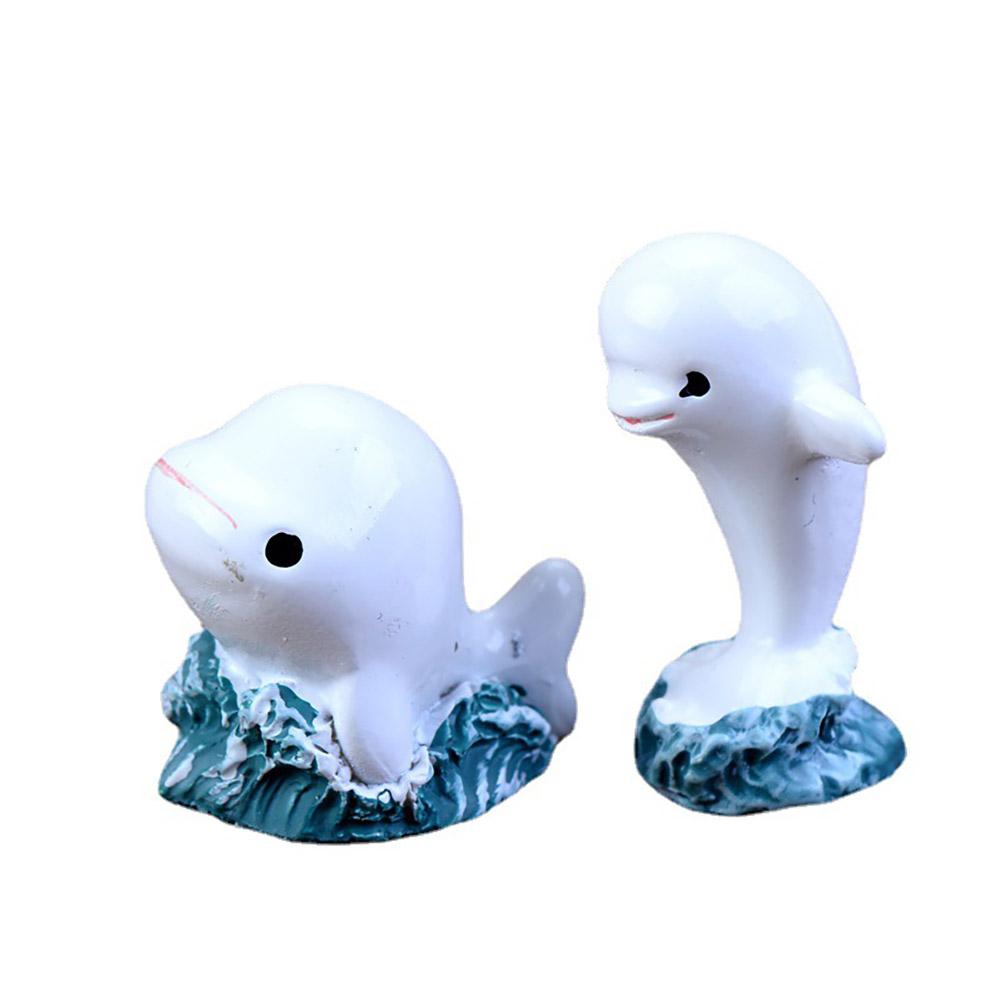 Artificial Dolphin Ornament Resin Crafts Aquarium Micro Landscape Layout Prop Home Decoration Accessories