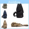 Durable Canvas Mens Shoulder Chest Satchel With Stylish Design And Padded Adjustable Strap