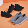 Men's Shoes Spring and Summer New Fashionable Casual Shoes Flying Knitted Breathable Lightweight Comfortable One-foot Sports Shoes for Men