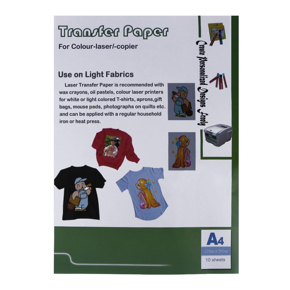 Buy 10pcs Laser Heat Transfer Papers for Tshirt Thermal Transfers